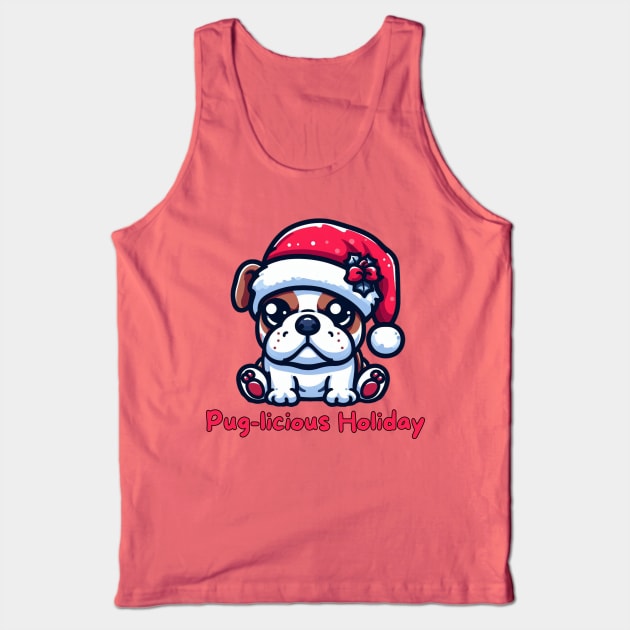 Merry Pugmas Tank Top by Japanese Fever